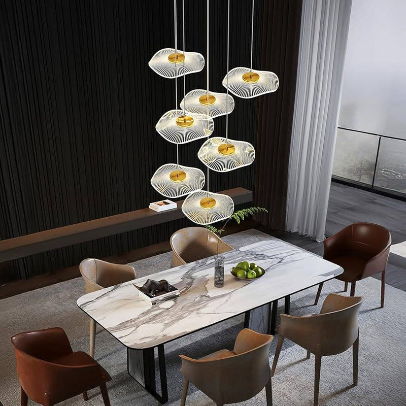 Lámpara Colgante Escultural LED de 7 Luces