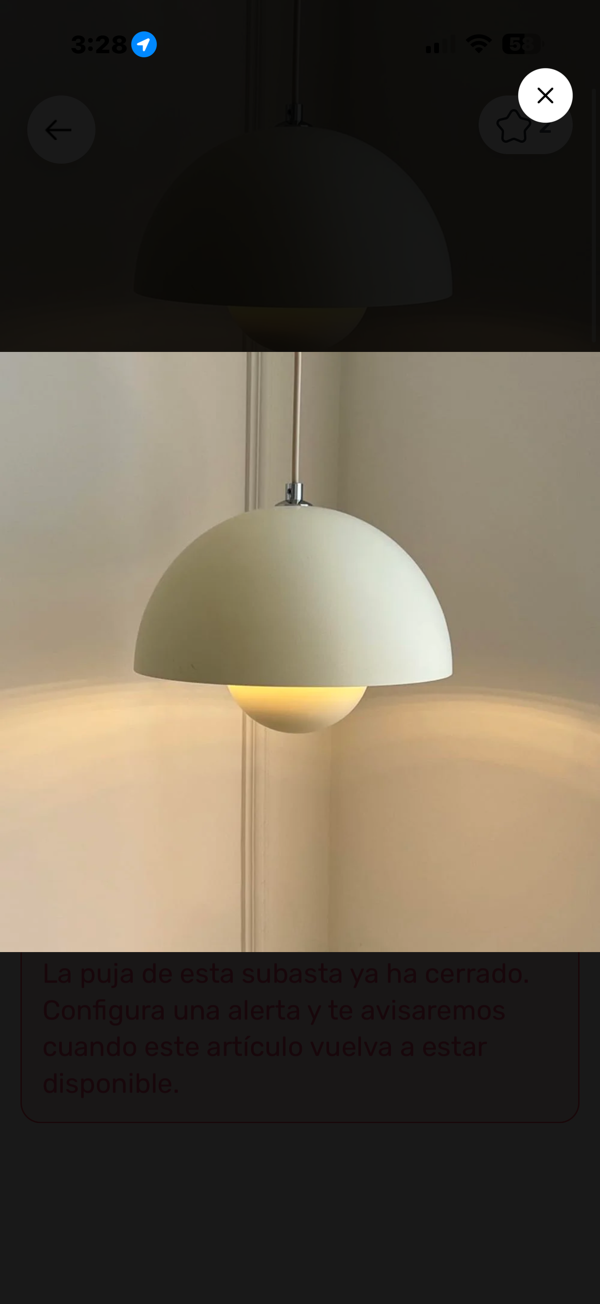 Lámpara Colgante Escandinava Semiesférica Crema