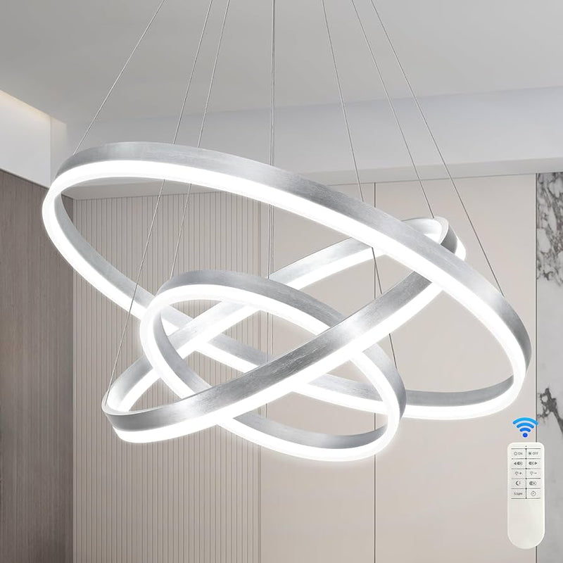 Colgante LED de anillos entrelazados
